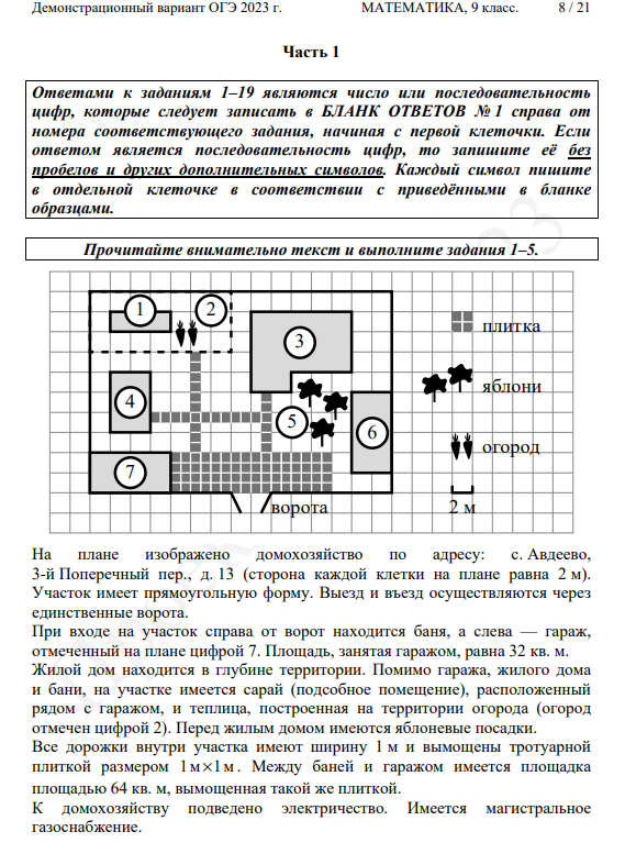 Местность огэ 2023