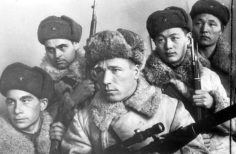 Бойцы Красной Армии