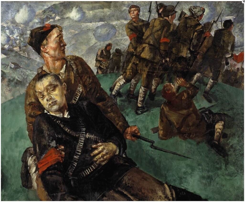 К.Петров-Водкин. "Смерть комиссара".