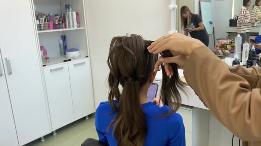 Wedding hairstyle | Прическа Мальвинка