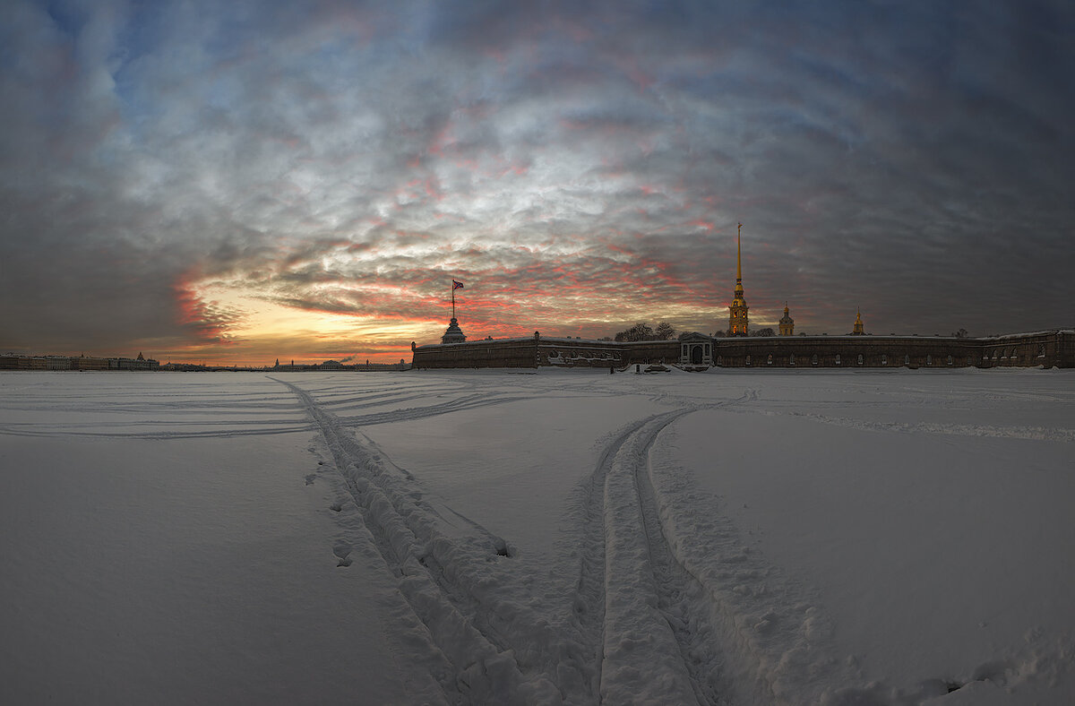 Нева зимой фото