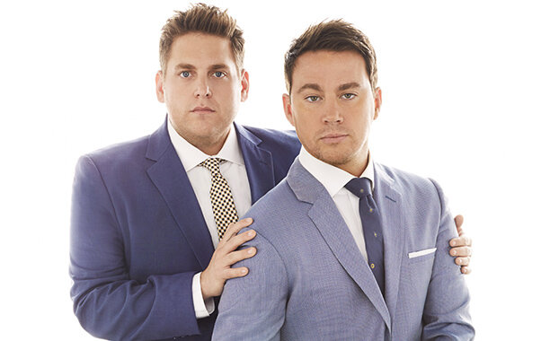 Джона Хилл и Ченнинг Татум на промо к фильму "Мачо и ботан"