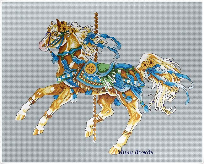 Скрин схемы конь Лето. Дизайнер Мила Вождь (группа вк https://vk.com/mika__mila_katya)