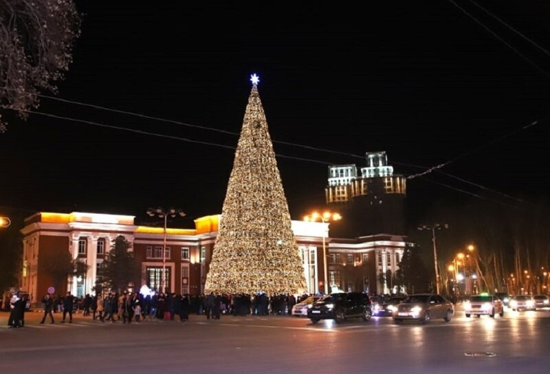 Такой была елка в 2017 году