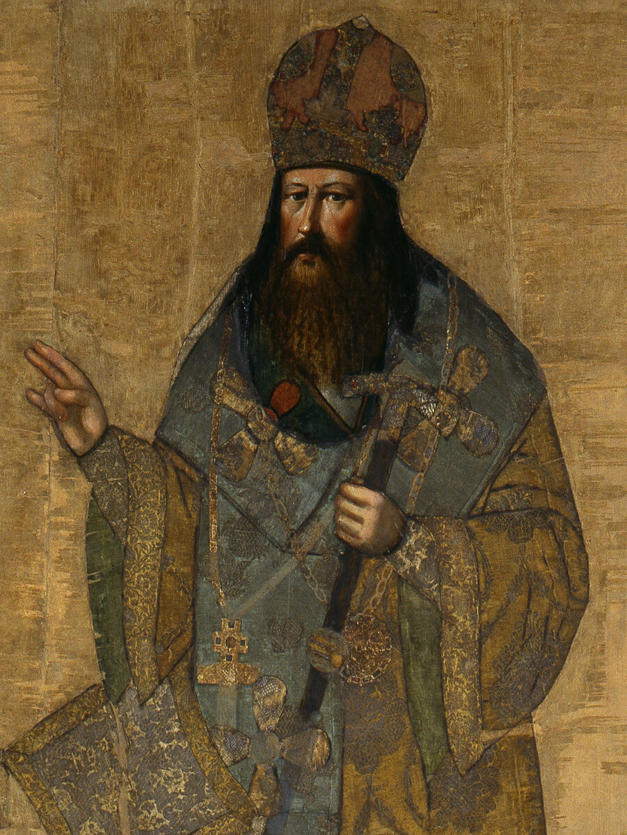 Парсуна 17 века с изображением патриарха Никона.