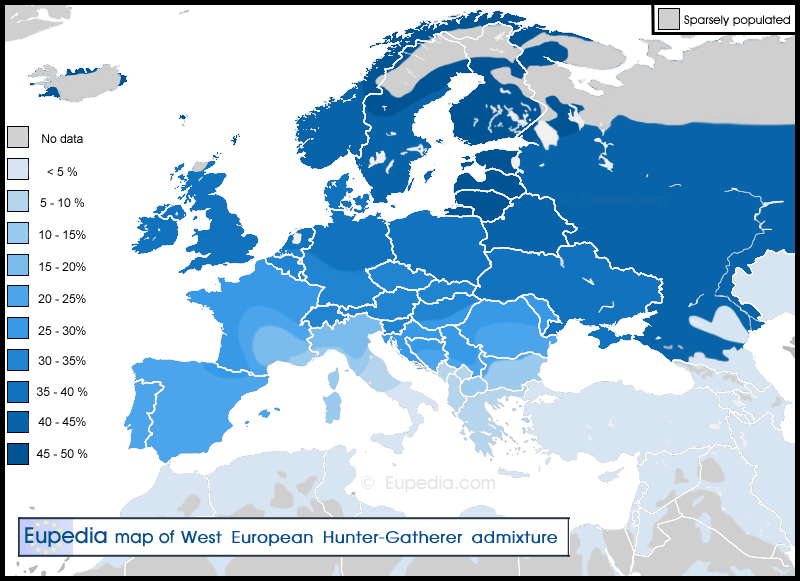 Карта генов европы