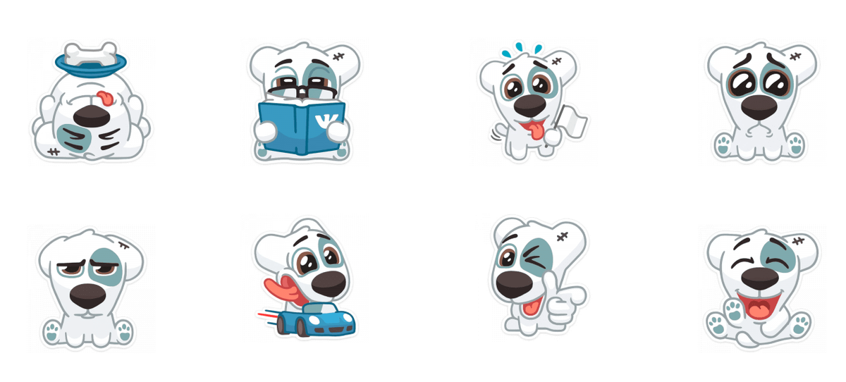 Стикеры Спотти Вконтакте