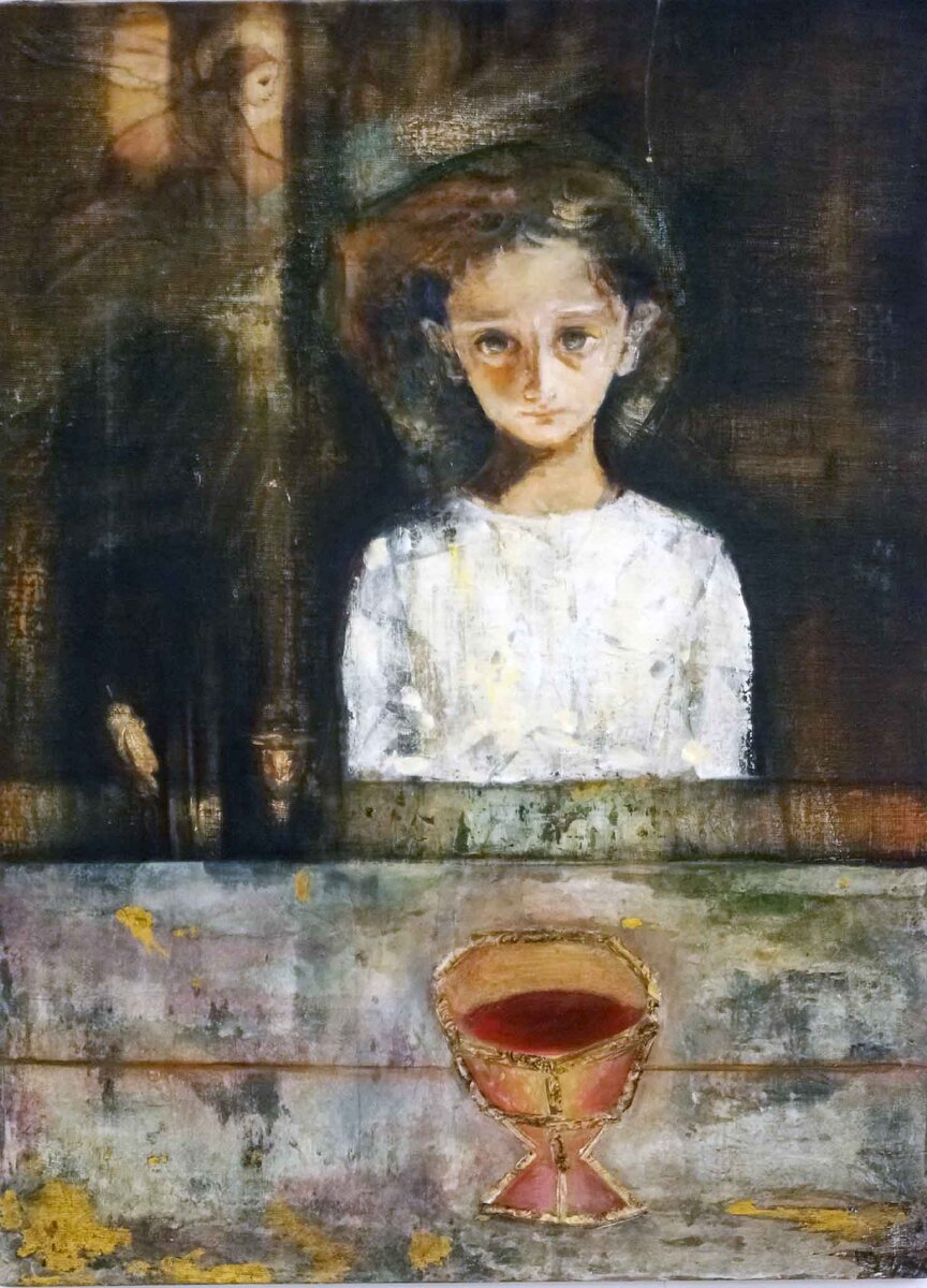 ЛИДИЯ ЧУПРЯКОВА Причастие 75х55 хм 2020