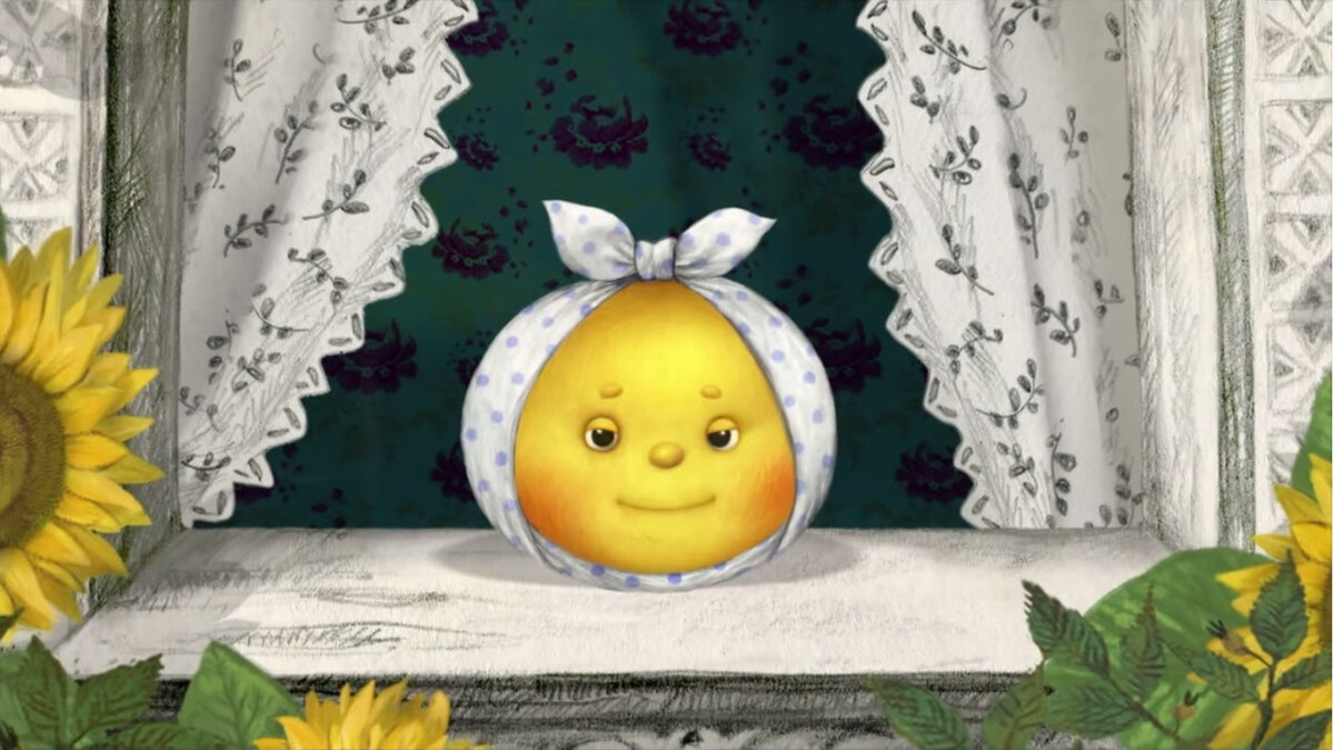 Кадр из мультфильма "Колобок" Гора самоцветов.