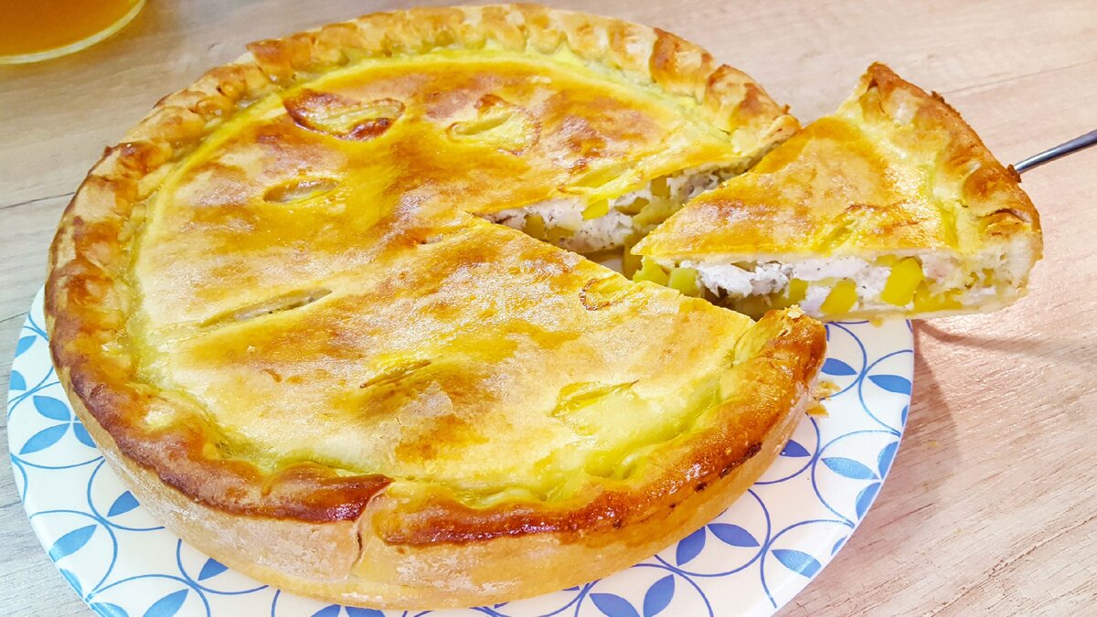 Вот такой аппетитный пирог у меня получился!