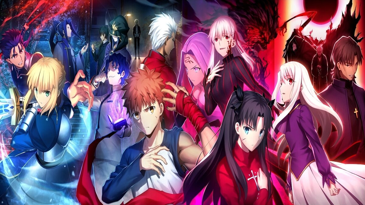 Основные действующие лица аниме серии Fate/stay night.