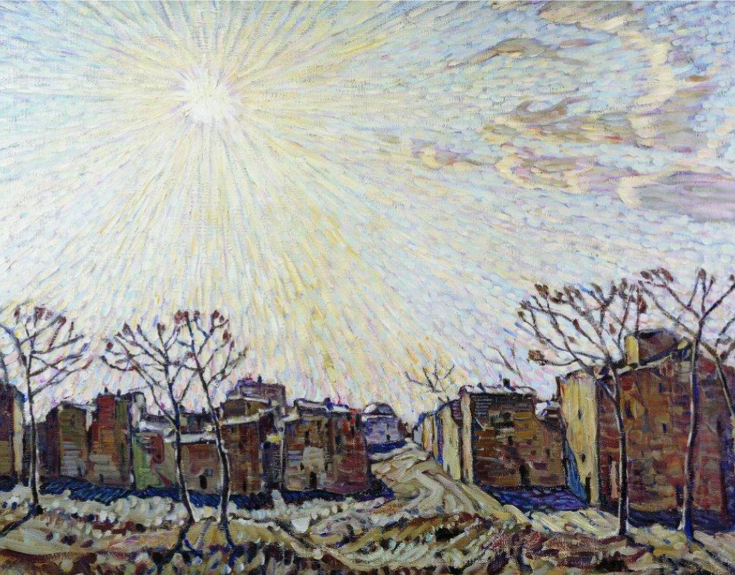 Фотография картины К. Ф. Богаевского "Солнце" (из открытых источников)