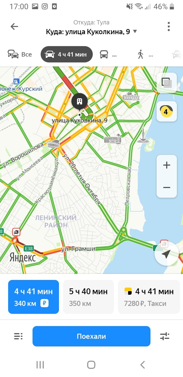 Наш хостел на карте