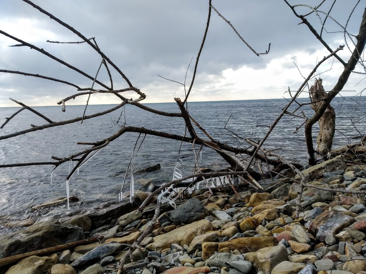 Чёрное море зимой.