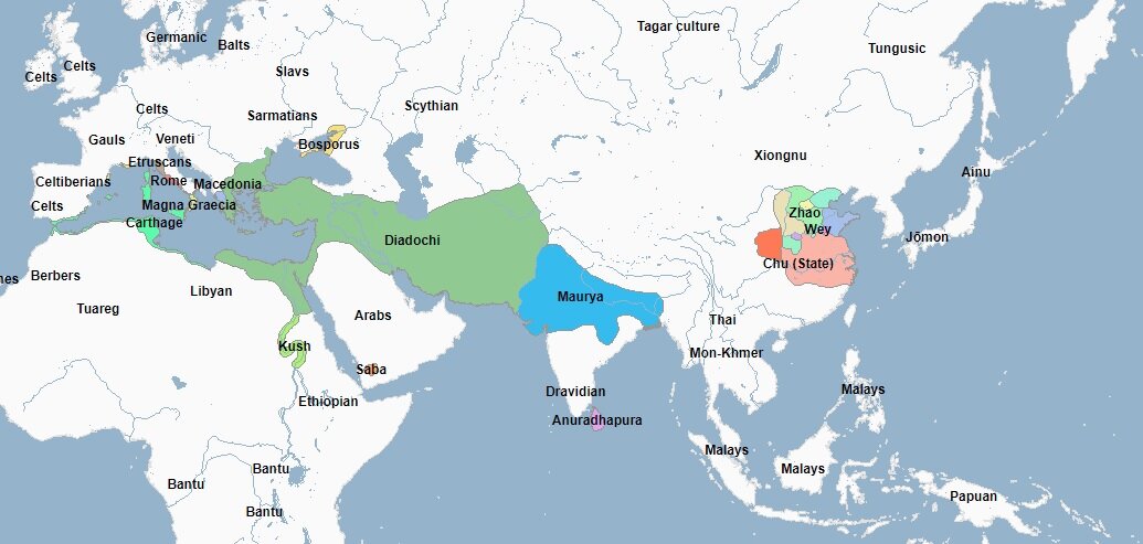 Мир в 320 году.