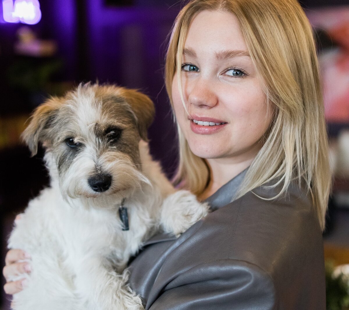 Елена Наумова и её пёс Ачинск