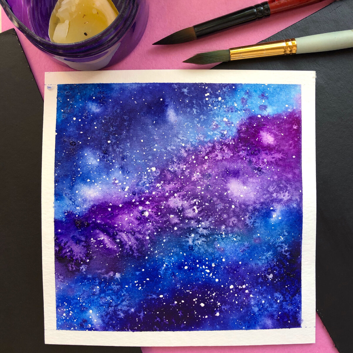Космос акварелью