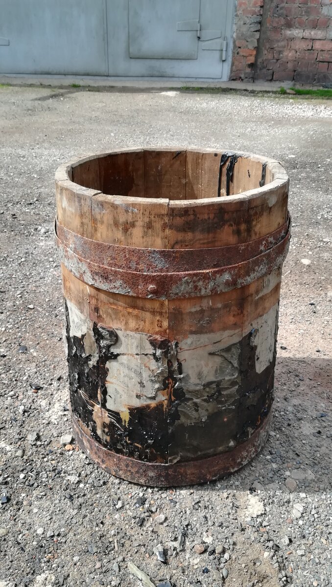 Так выглядела бочка изначально. 