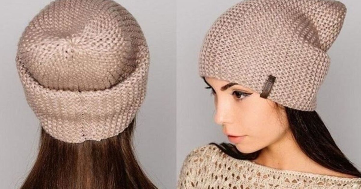 Классика жанра - простая шапка-бини