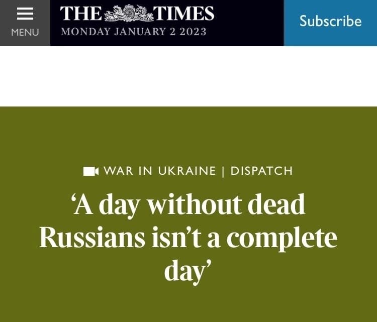 Таймс: "Хороший русский - мертвый русский"