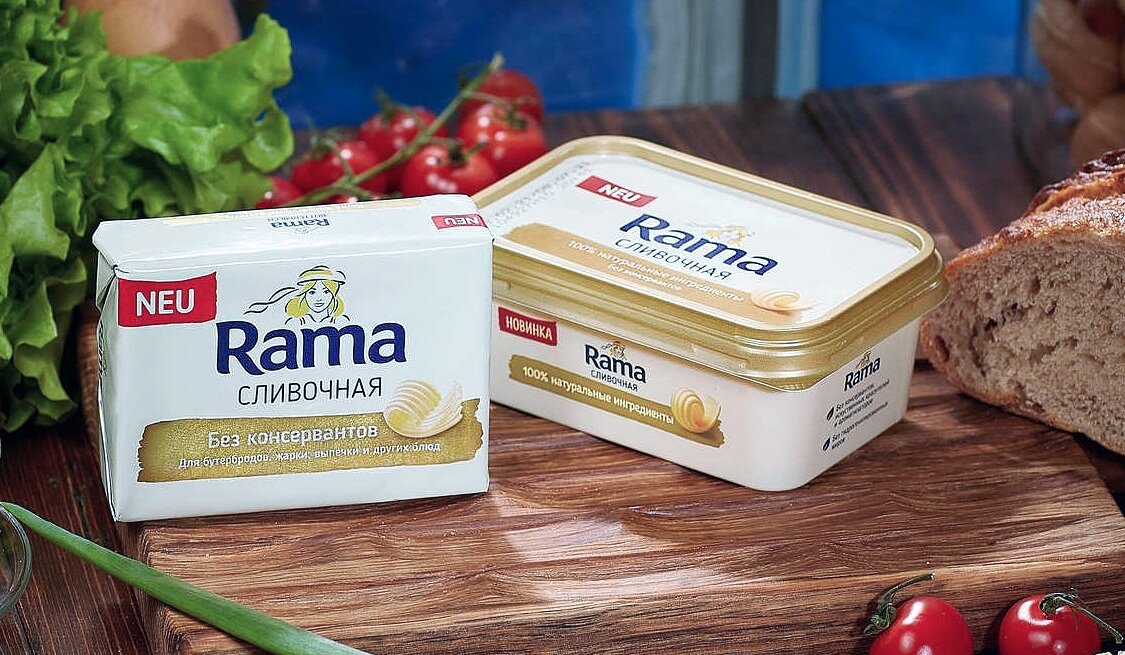В свое время рекламы этого «растительного продукта» было так много и крутили ее так часто, что до сих пор у большинства россиян на подкорке сохранилась моментальная узнаваемость бренда Rama.