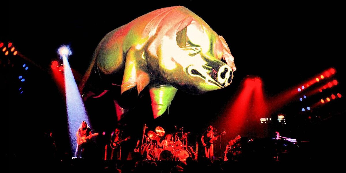 Кадр с шоу Pink Floyd в туре по альбому "Animals". Источник: ace-bootlegs.com