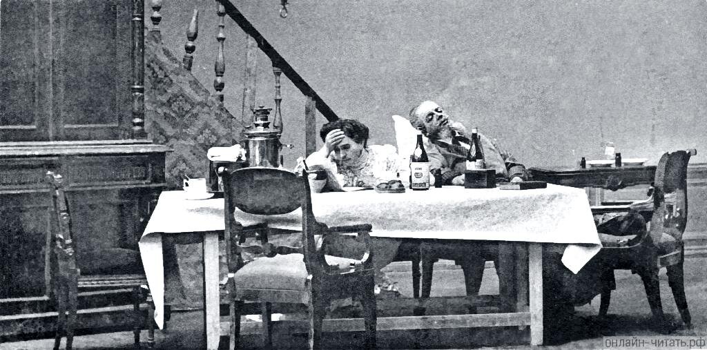 "Дядя Ваня". Начало 2-го действия. Архив М. Х. Т. 1899 г.