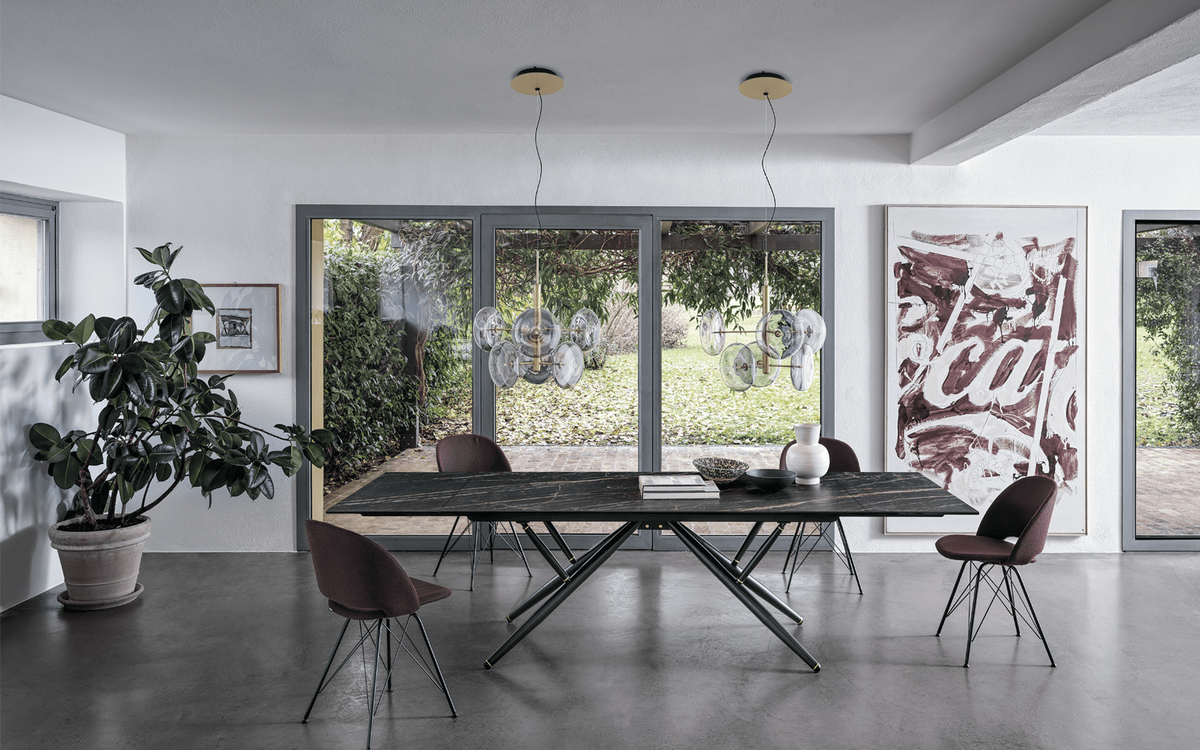 Стол Bridge, Bontempi Casa. Металл, керамика
