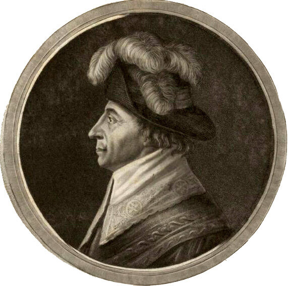 Эммануэль-Жозеф Сьейес в костюме директора Директории (фирменный каламбур автора)