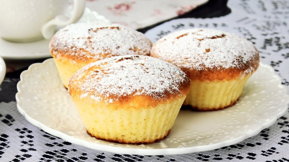 Нежные Творожные Кексы без муки и масла🧁 | ПРОСТОРЕЦЕПТ | Дзен