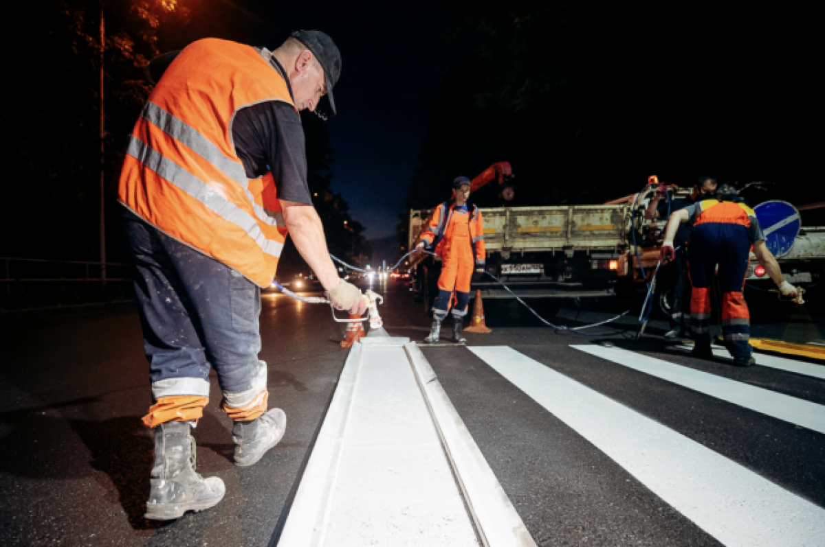    В Хабаровске нарисуют дорожную разметку в апреле
