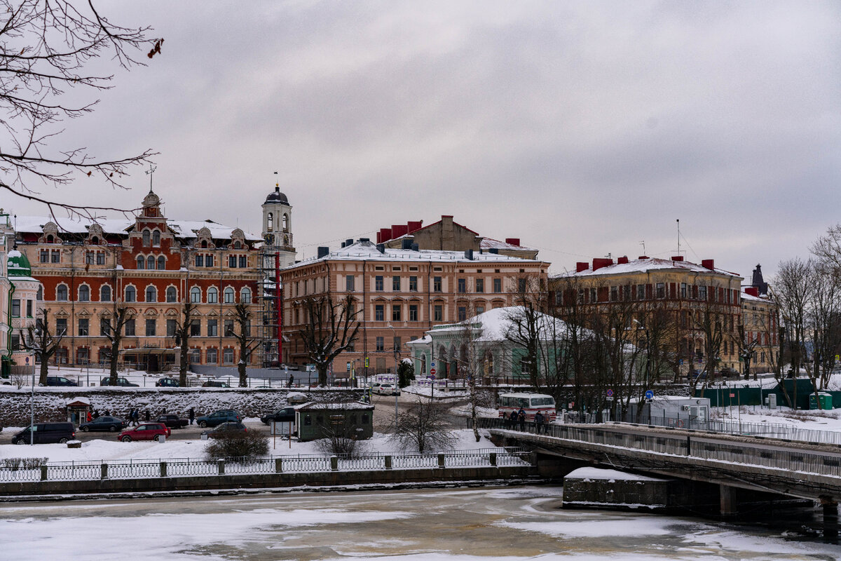 Выборг, вид на центр города из замка Святого Олафа