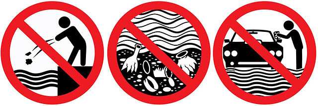Знак не загрязнять воду. Запрещающие знаки загрязнения воды. Не мусорить в водоемы. Знак запрещающий мусорить в воде. Запрет на приближение к человеку