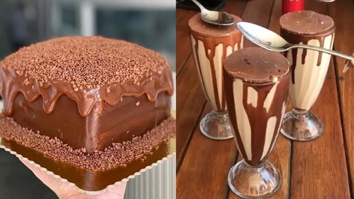 Украшение торта шоколадным орнаментом – Видео Кулинария