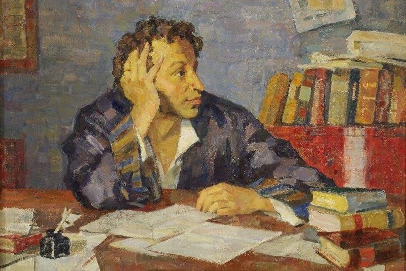      Пушкин пишет "Евгений Онегин"