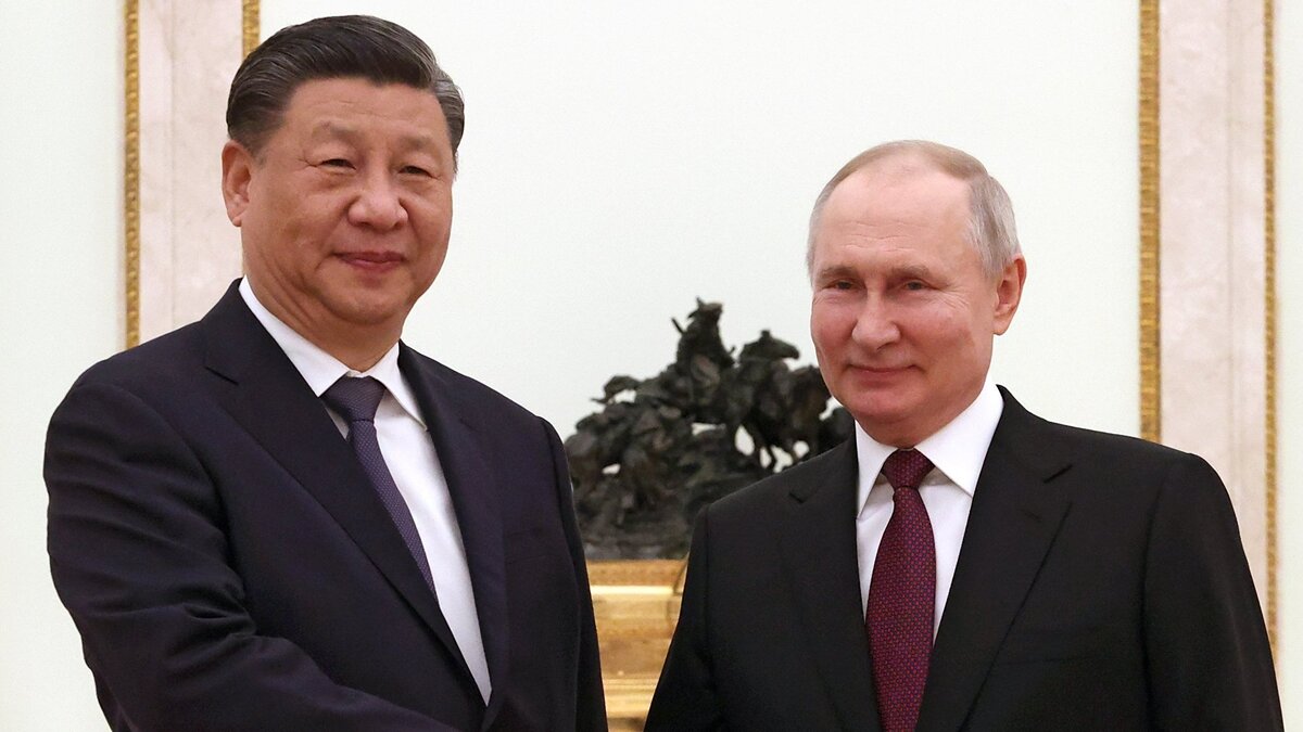    Встреча президента РФ В. Путина с председателем КНР Си Цзиньпином© POOL