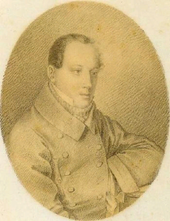 Портрет Чаадаева художник И.Е.Вивьен конец 1820-х лет