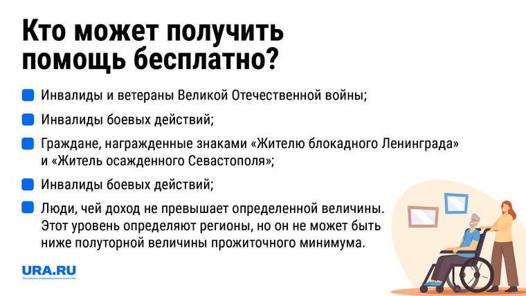    Ряд категорий граждан может претендовать на бесплатную социальную помощь