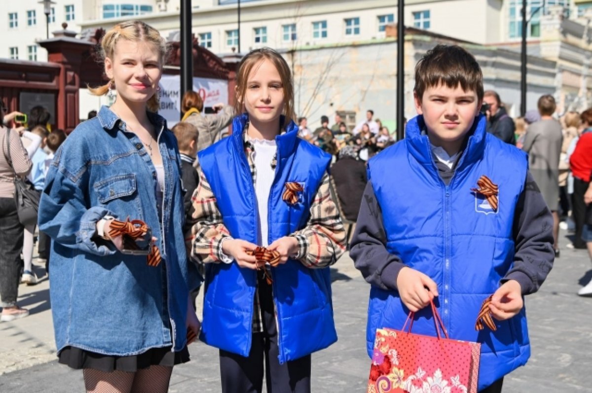    В Тюменской области стартовала акция «Георгиевская ленточка»