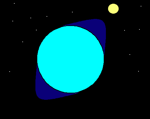 Лунный прилив. Утрирован.