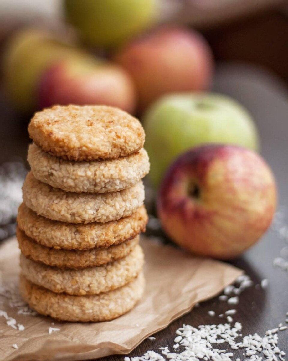 Очень простой рецепт печенья без глютена, сахара, лактозы, яиц, постный, 100% веган