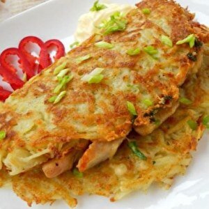 Блюдо вкусное,аппетитное,сытное и красивое,можно и на праздничный стол поставить.