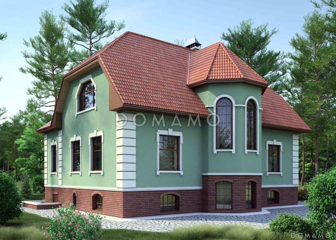 D479 — проект мансардного дома с эркером