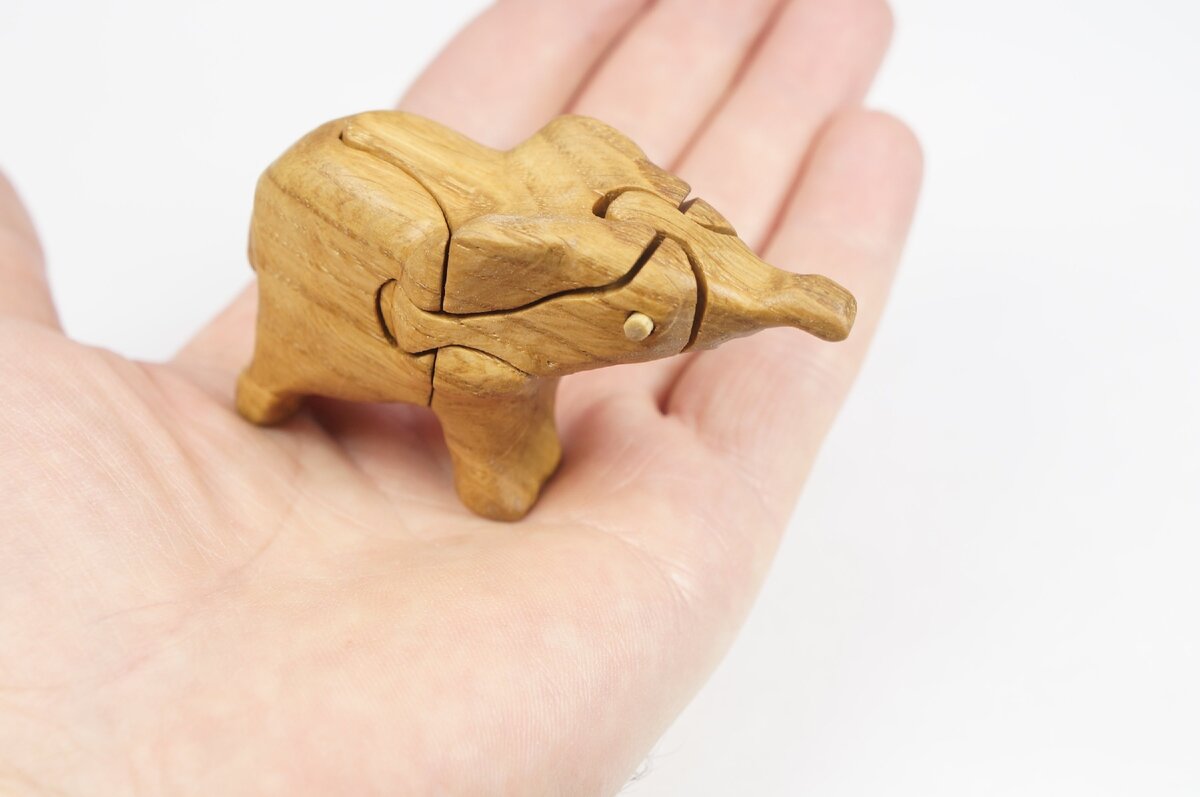 Пазл слоненок. Работа автора