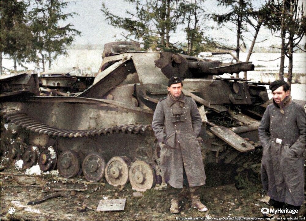 Разбитые немецкие танки под москвой