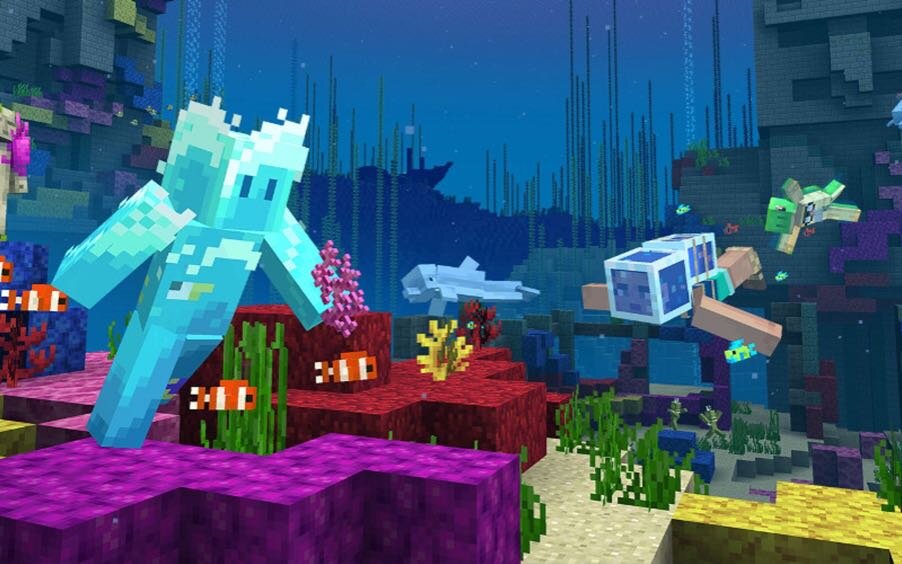 Coral Crafters — проект, направленный на помощь коралловым рифам!
Фото: minecraft.net