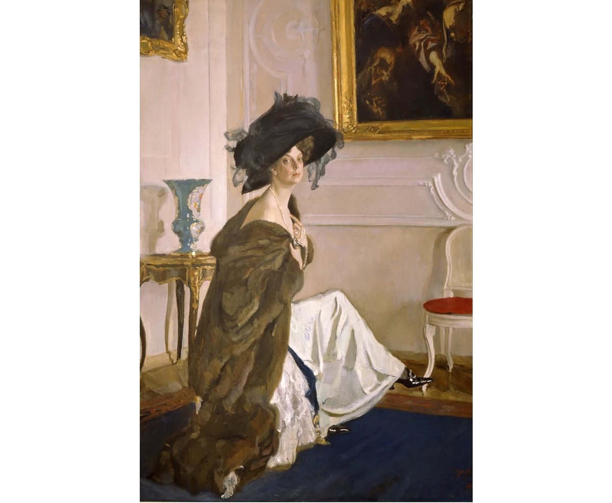 Портрет О.К. Орловой, Валентин Серов, 1909-11 гг. Из коллекции Государственного Русского музея