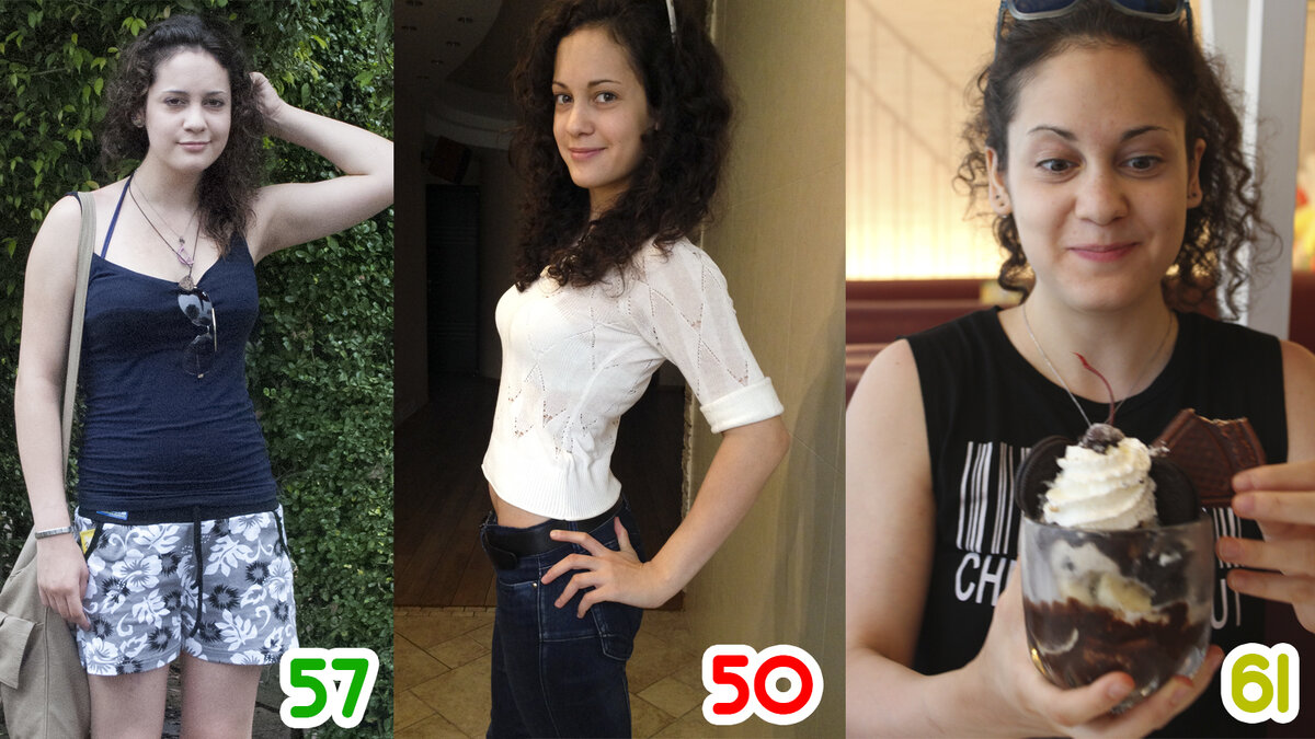 Разница между каждым фото — около года (2013/2014/2015)