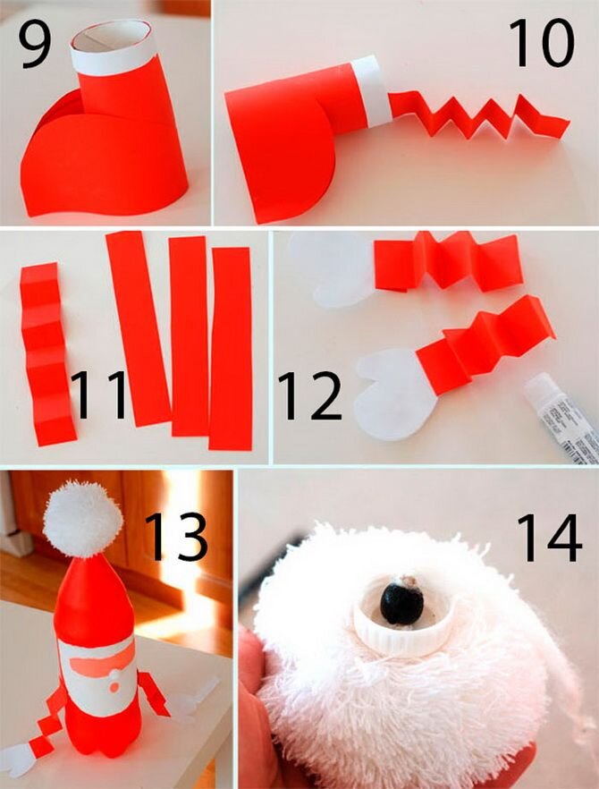 Снеговик из пластиковых стаканчиков инструкция