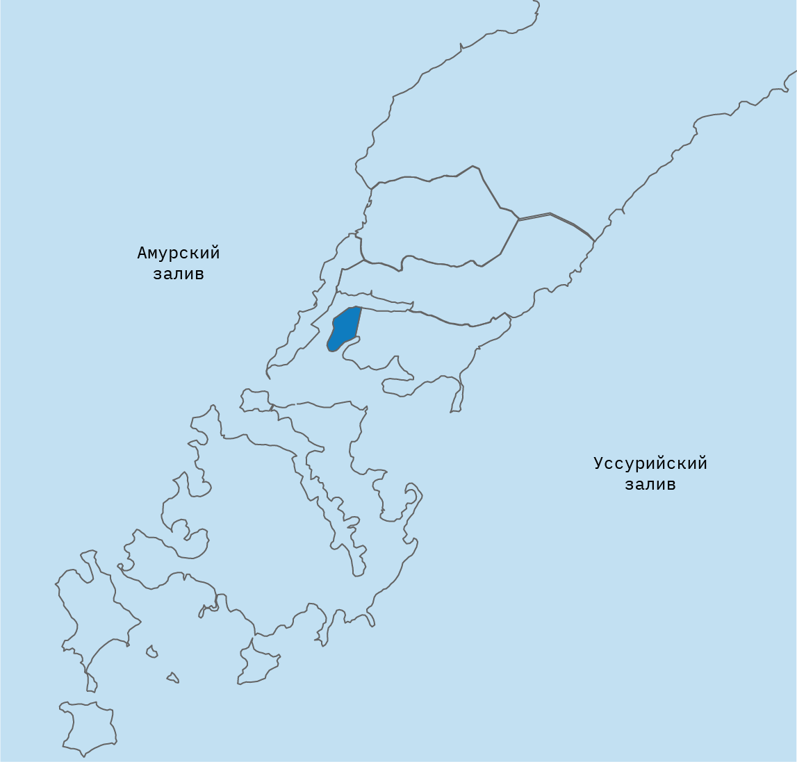 Мыс Чуркин, где не было света пять дней; находится по другую сторону Золотого моста от центра города